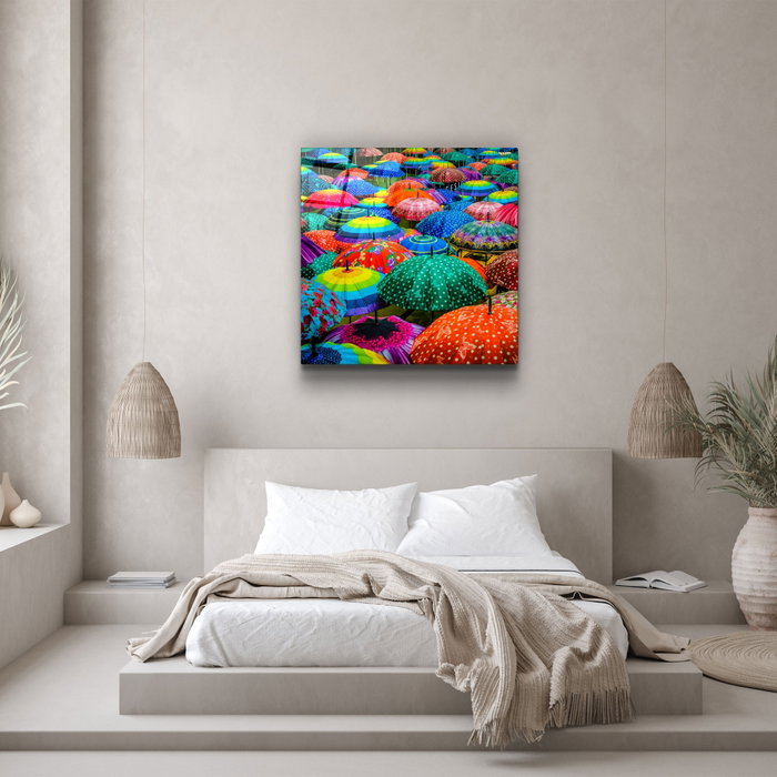 Wallity Cuadro Decorativo de Vidrio Templado Multicolor 60 x 60